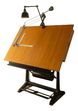 Drafting Table from Kuhlmann & Nestler, 1950s