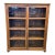 Reclaimed Wood Glass Cabinet For Sale
