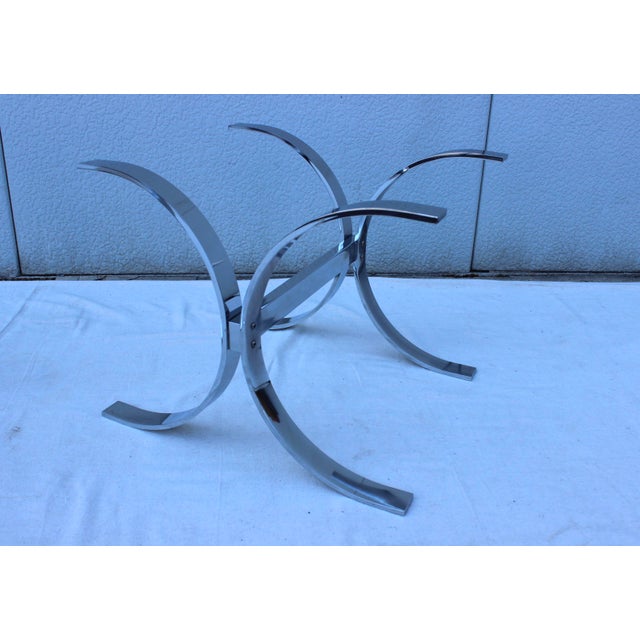 1970's Chrome Side Tables - A Pair For Sale - Image 7 of 7
