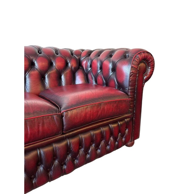 Chesterfield Sofa in Leather For Sale - Image 5 of 12