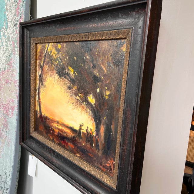 Late 20th Century Landscape Oil Painting on Canvas, Framed For Sale In Dallas - Image 6 of 12