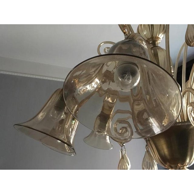 Mid-Century Modern Murano Blown Glass Chandelier, Italy, 1960s For Sale - Image 16 of 18