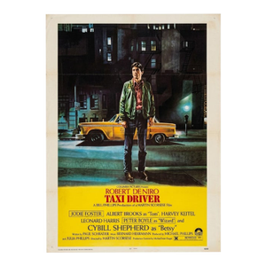 Original 1976 Martin Scorsese 'Taxi Driver' Us One-Sheet Movie Poster - Linen Backed