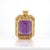 27.5x18.5mm, 22cts Amethyst Pendant W Earth Mined Diamond Halo in Solid 14k Gold For Sale In Columbus - Image 6 of 6