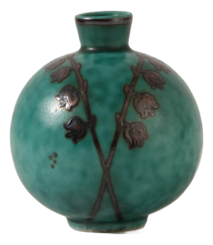 Argenta Lily of the Valley Miniature Vase by Wilhelm Kåge for Gustavsberg, 1930s