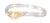 Elegant 18K white and 2-tone gold designer stacking band ring featuring a natural marquise-cut fancy color pink diamond (6...
