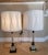 Mid 20th Century Mid 20th Century Westwood Hollywood Regency Glass and Brass Column Lamps For Sale - Image 5 of 17