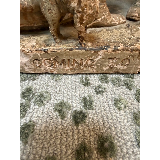 19th Century 19th Century John Rogers Coming to the Parson Sculpture For Sale - Image 5 of 12