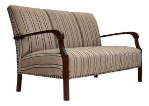 Danish Two-Seater Sofa in Beige Furniture Wool Fabric, 1950s