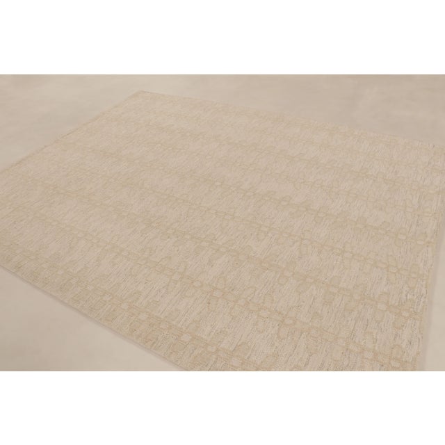 Mid-Century Modern Contemporary Scandinavian Style Geometric Wool Rug, by Rug & Kilim, India For Sale - Image 3 of 10