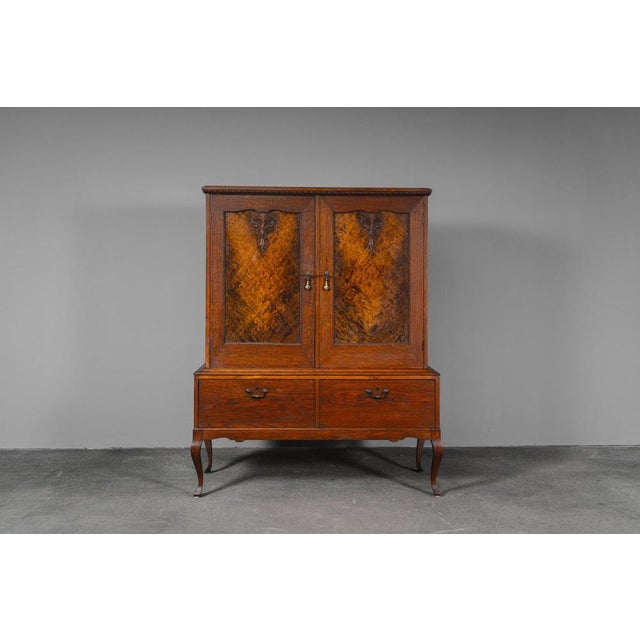 Item: Linen/Dish Cabinet Period & Style: Art Nouveau - first half of the 20th century Features - elegant and practical...