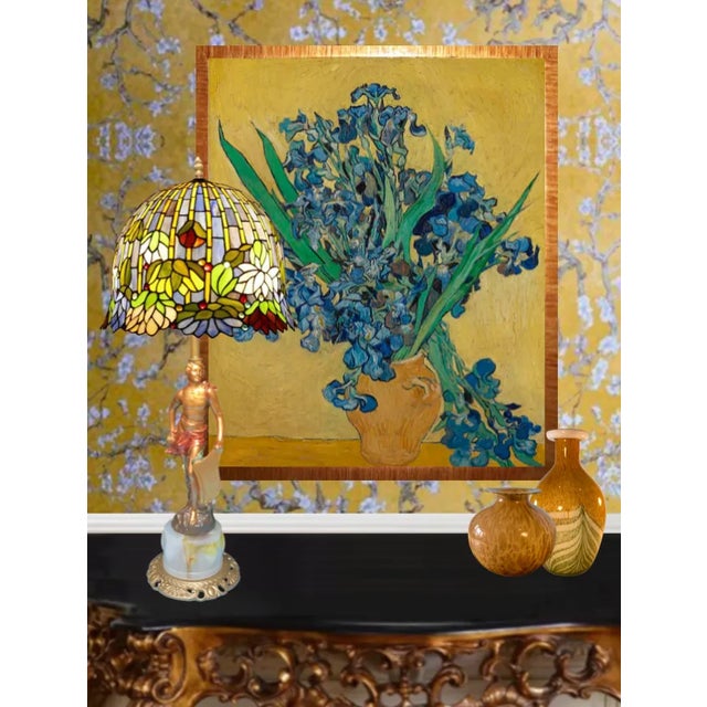 Vintage Sculptural Table Lamp: Apollo Holding a Lyre For Sale - Image 9 of 12