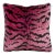 The House of Scalamandré Tigre Pillow, Reds & Black For Sale