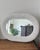 1980s Vintage Large Oval Woven Rattan Framed Mirror For Sale - Image 5 of 11