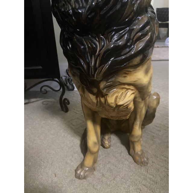Marwal Ind. Inc. 20th Century Shepherd Dog Life Size Sculpture For Sale - Image 4 of 13