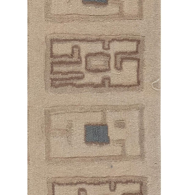Early 21st Century Modern Custom Art Deco High-Low Hand Knotted Rug by Doris Leslie Blau For Sale - Image 5 of 7