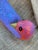 Folk Art Laurel Burch Bird Figure Signed Colorful Folkart Dove 1999 For Sale - Image 3 of 6