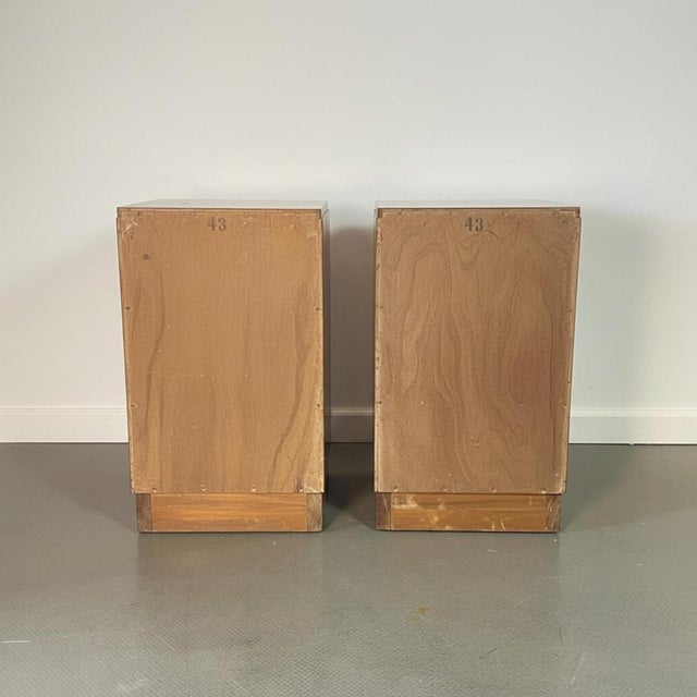 Art Deco Walnut Burr Bedside Tables, Set of 2 For Sale - Image 13 of 15