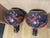 A Pair of Chinese Ceramic Vase Ming Dynasty Xuande Marked Blue Ground Famille Verte Porcelain Tianqiu Vase Hand Painted Dragon Pattern For Sale - Image 16 of 16