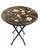 Vintage Grand & C. Chinoiserie Hand-Painted Metal Folding Side Table For Sale