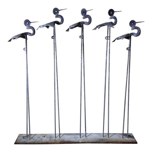 Industrial Bird Sculpture For Sale