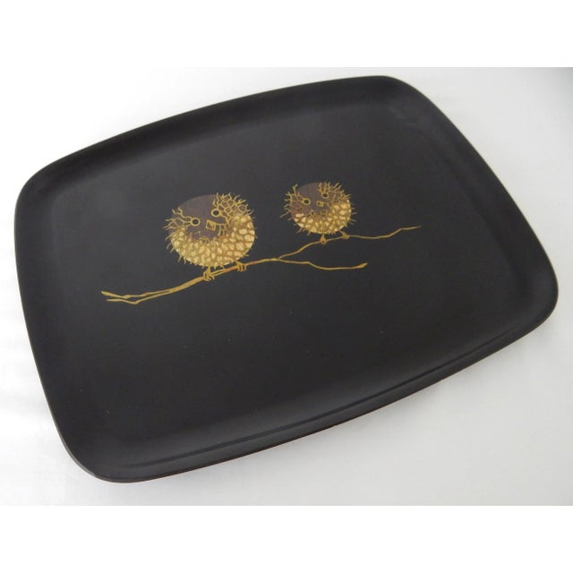 Mid-Century Owl Tray by Couroc of Montery For Sale In Orlando - Image 6 of 7