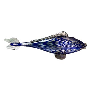 Handmade Murano Glass Fish Figurine, Italy, 1970s For Sale