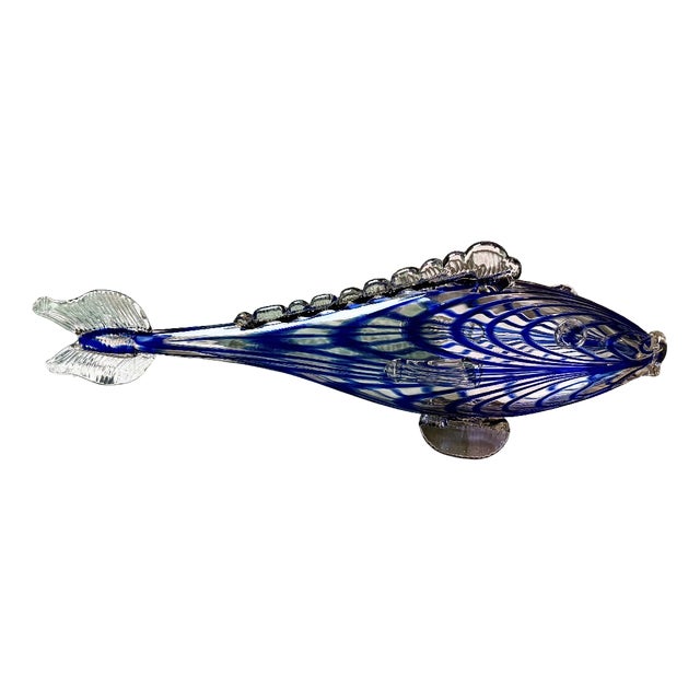 Handmade Murano Glass Fish Figurine, Italy, 1970s For Sale
