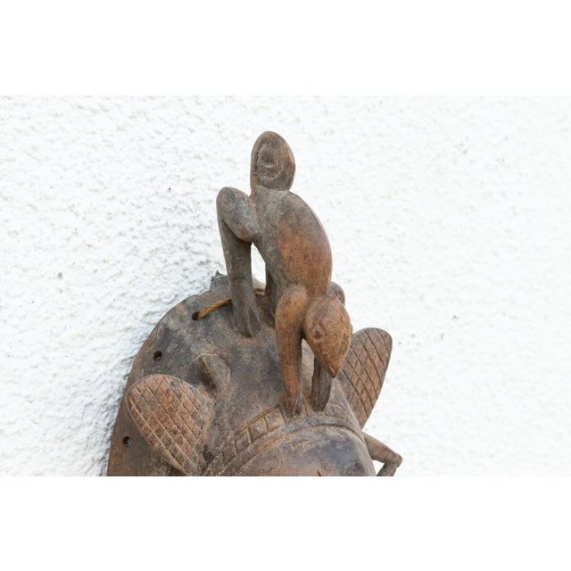 1950s Vintage Lizard Headrest Mask Art For Sale - Image 5 of 8