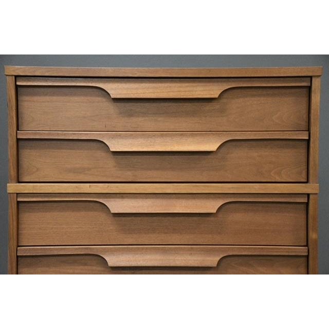 1960s Walnut Tall Dresser by Johnson Carper For Sale - Image 11 of 12