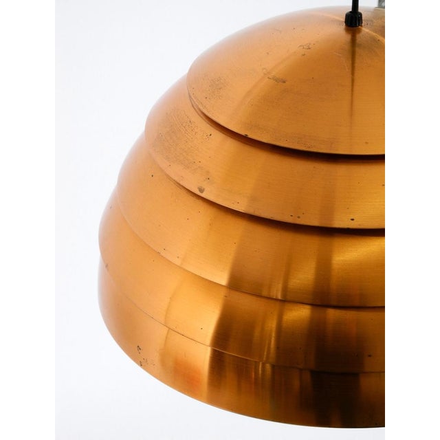 Vintage Swedish Copper Slat Pendant Lamp by Hans-Agne Jakobsson for Markaryd, 1960s For Sale - Image 14 of 18