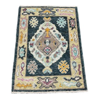 Turkish Oushak Rug 2'2' x 2'10" For Sale