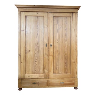 Farmhouse Cabinet in Natural Wood, 1890s For Sale