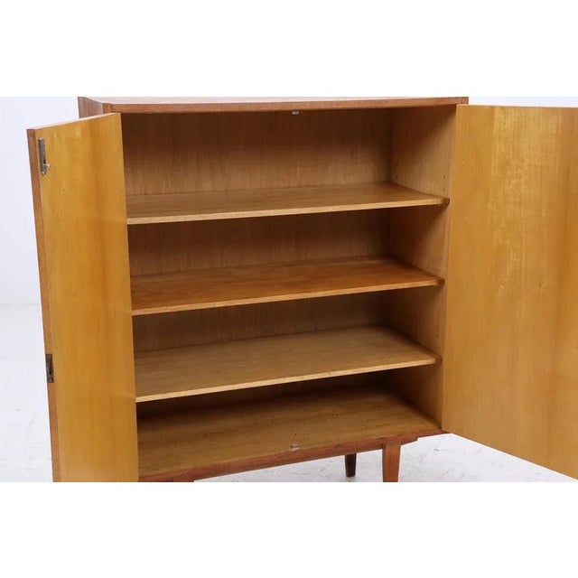 Brown Mid-Century Model 602/B Linen Cabinet from Hellerau, 1960s For Sale - Image 8 of 11