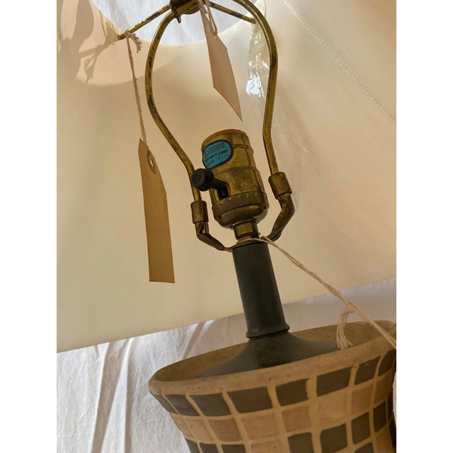 Vintage Showroom Ceramic Mosaic Design Table Lamp For Sale In New York - Image 6 of 13