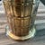 1950s Vintage English Brass Umbrella /Cane Stand With Lattice Design For Sale - Image 5 of 7