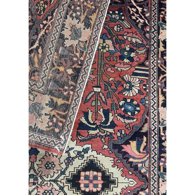 Late 19th Century Antique Persian Feraghan Sarouk Rug, 3'4" X 4'10" For Sale - Image 5 of 9