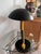 1930s Karl Träbert Designed Black and Yellow Dome Metal Desk Lamp, Vintage Bauhaus For Sale In Charleston - Image 6 of 12