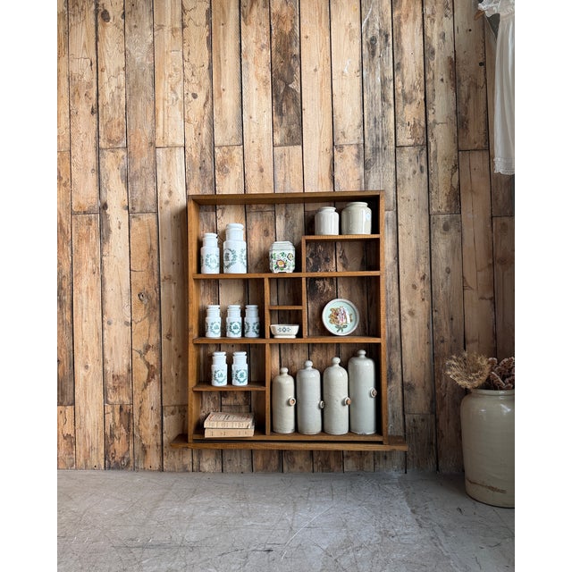 Vintage Oak Shelf, 1950s For Sale - Image 3 of 8