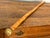 Wood Knobby Cane Walking Stick With Brass Ball Topper For Sale - Image 7 of 7
