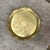 Hollywood Regency Floral Rim Etched Brass Tray For Sale - Image 3 of 4
