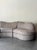 Beige 1980s Postmodern Curved Sculptural Sectional For Sale - Image 8 of 8