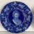 Blue Martha Washington Flow Blue Plate From an Original Miniature by Robertson - England For Sale - Image 8 of 8