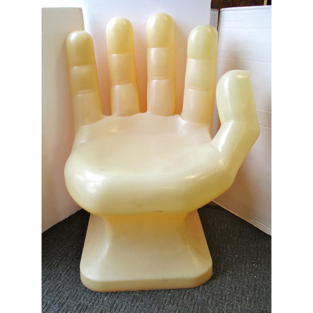 Vintage Pop Hollow Molded Plastic Hand Chair Chairish