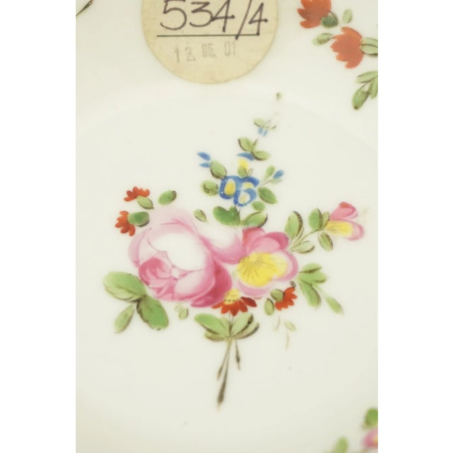 Antique Porcelain Coffee Cup and Saucer from Meissen Porcelain, Set of 2 For Sale - Image 11 of 18