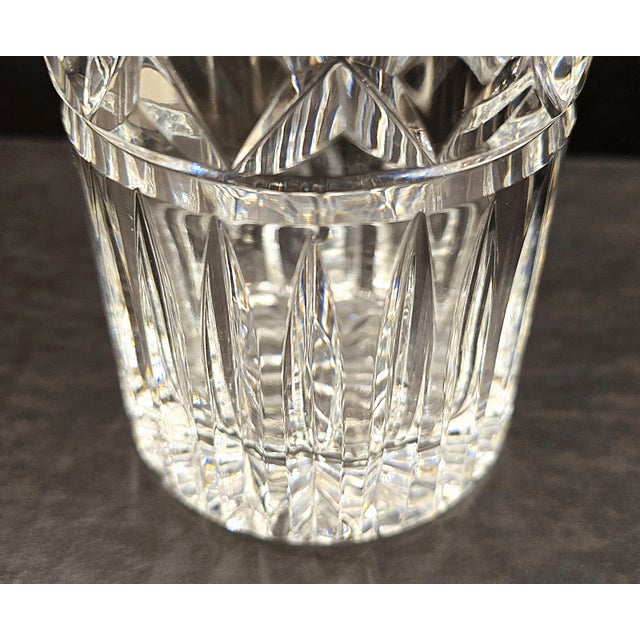 Waterford Waterford Crystal Cut Vase, Mastercraft Style For Sale - Image 4 of 8