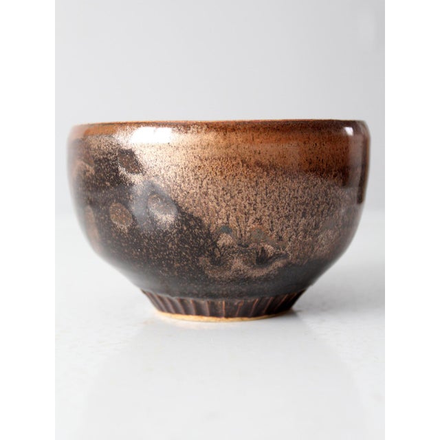 Vintage Handmade Studio Pottery Bowl For Sale - Image 6 of 8