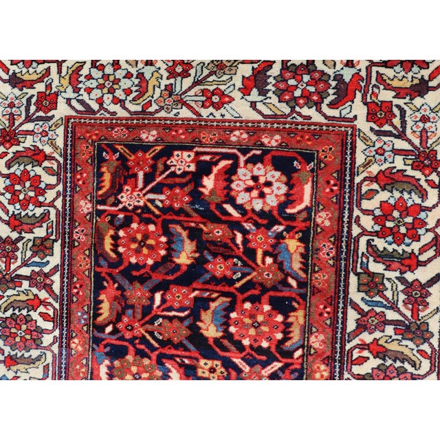Antique Persian Fine Malayer Rug With All-Over Floral Design 4'0 X 6'0 For Sale - Image 10 of 12