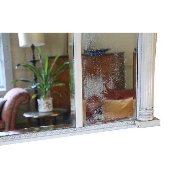Wood Large Antique Regency Overmantle Wall Mirror, 1800s For Sale - Image 7 of 9