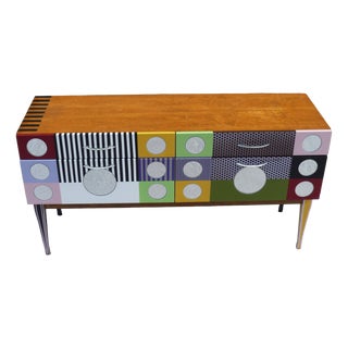 Small Vintage Low Sideboard, 1960s For Sale